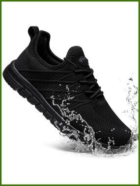 Slip On Non Slip Work Sneakers Knit Water Resistant